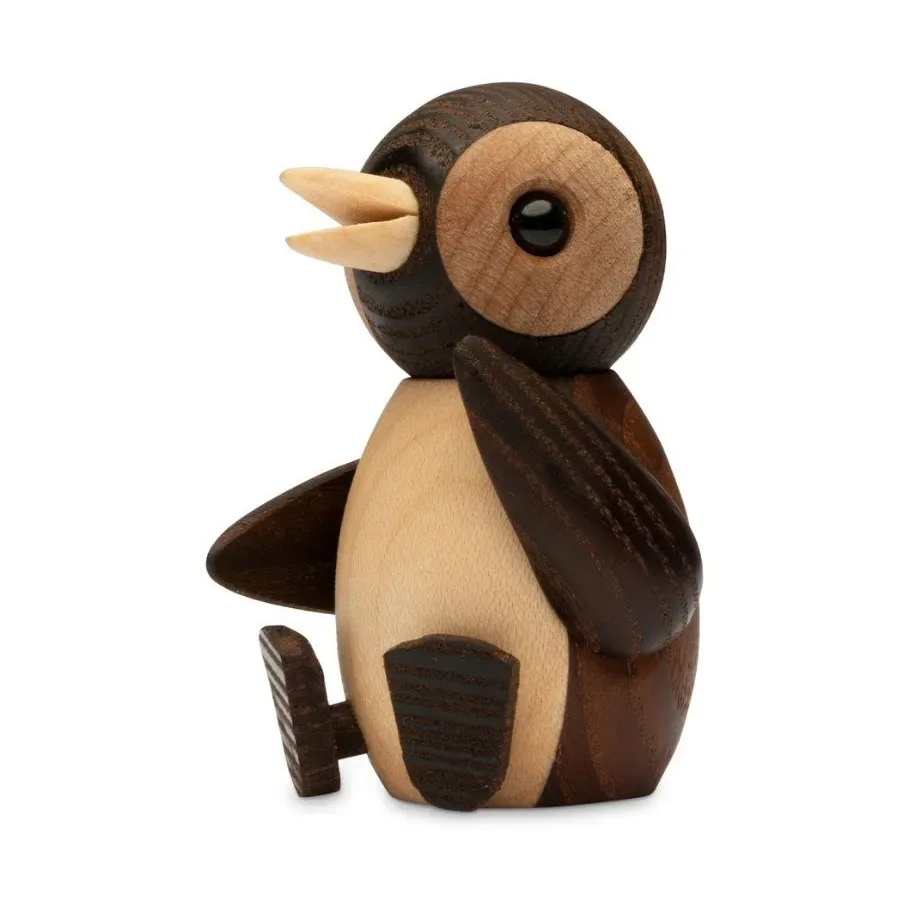 Spring Copenhagen Snow Pinguin Baby Dekoration 7 cm Braun