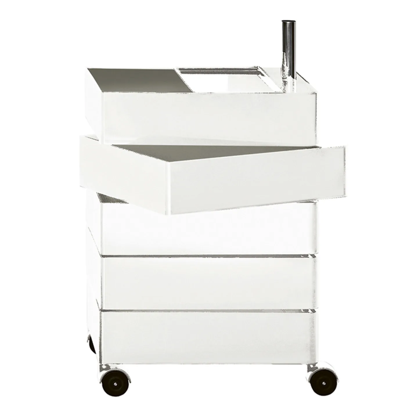 Magis - 360° 5 Drawers White - Hurtsar - Konstantin Grcic - Vit - Metall/Plast