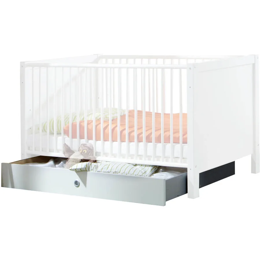 Bettschubkasten Birgit Dekor weiss Holzwerkstoff B 70 H 16 cm