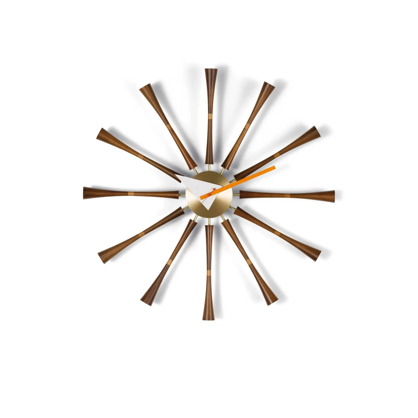 Vitra - Spindle Clock - Klockor - George Nelson - Brun