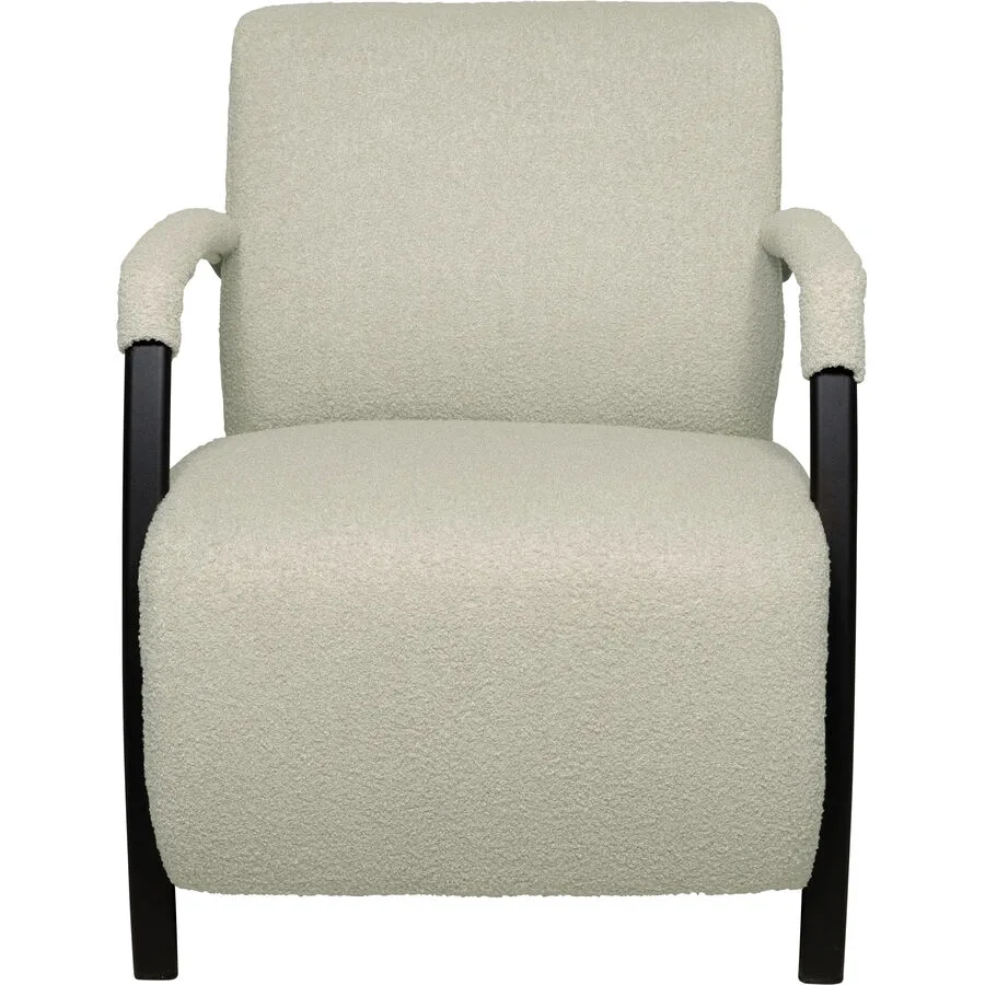 Sessel Amari Beige Polyester Stoff B 63 T 84 H 77 cm