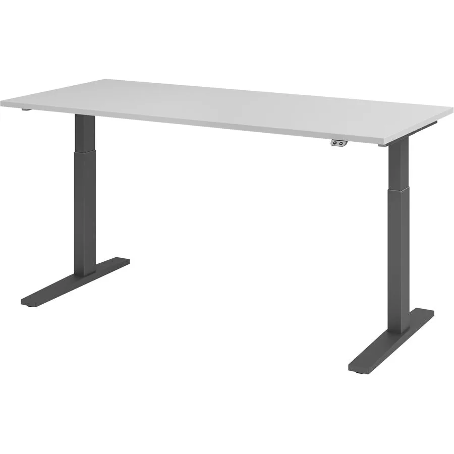 Schreibtisch Office grau Holzwerkstoff B 180 T 80 cm