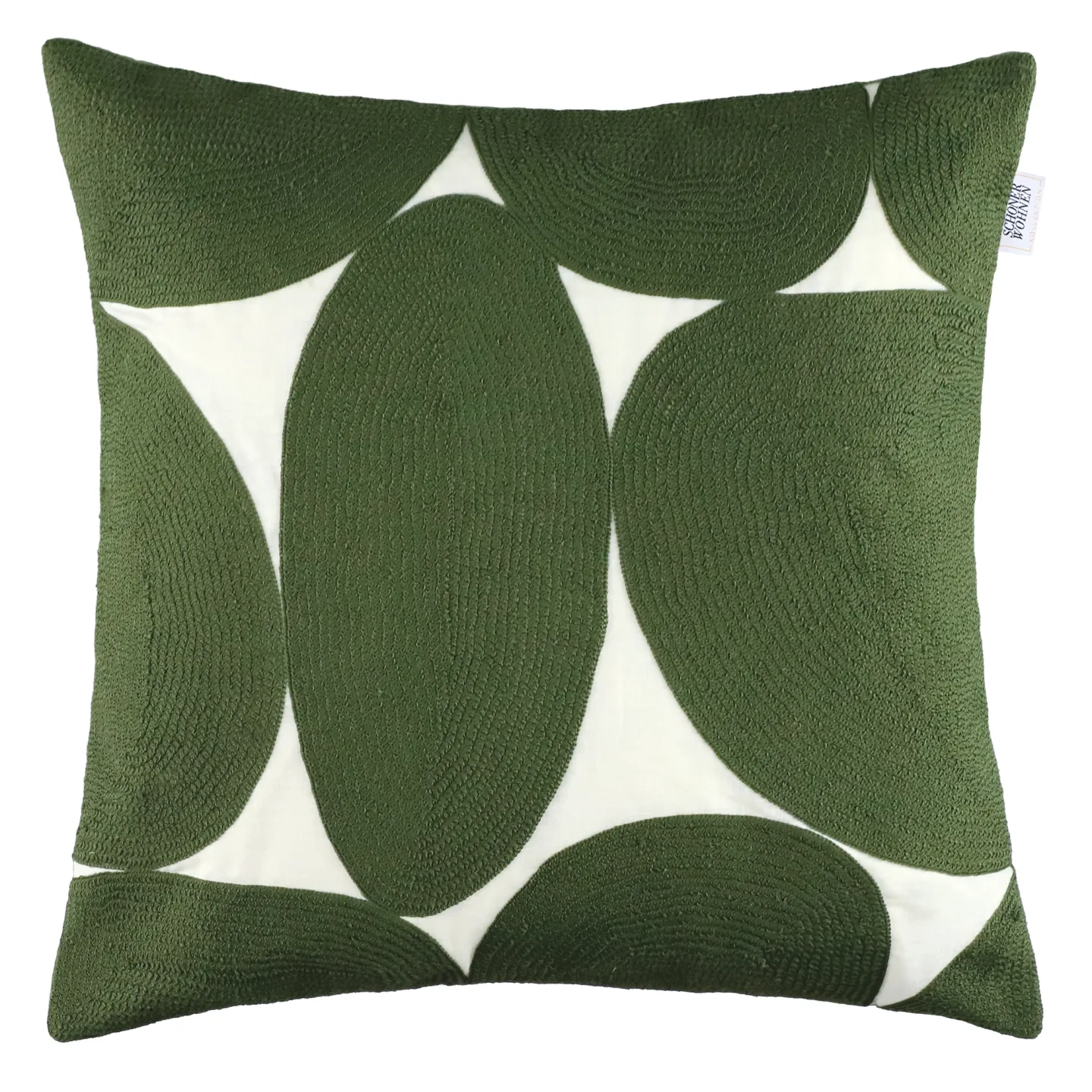 Stoeckel & Grimmler Kissenhülle Pebble 45x45 cm Grün | Schubiger Möbel