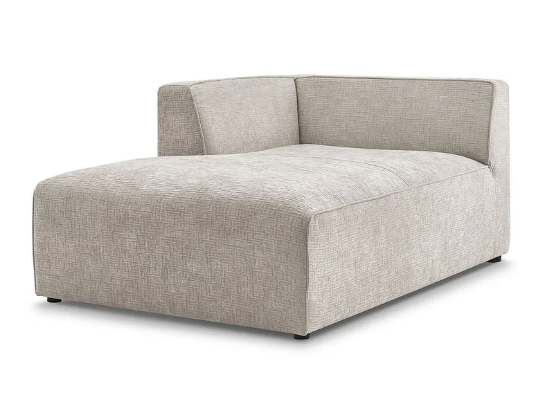 Récamière BOBOCHIC MEGEVE Stoff mit Textur beige