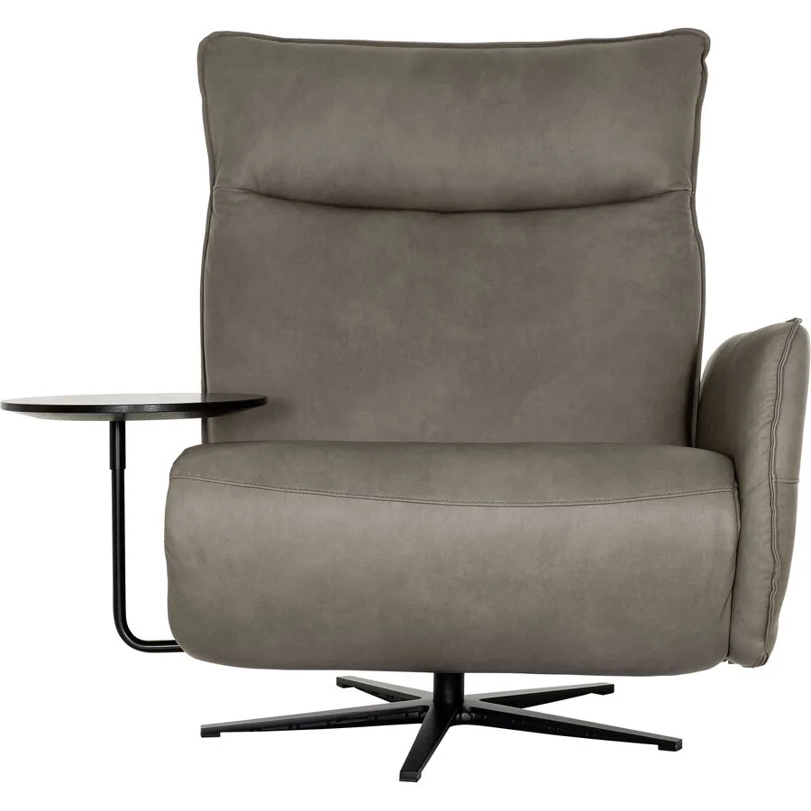 Sessel Lidja taupe Leder T 92 B 85 H 113 cm - Möbel Konfigurator: Traummöbel individuell zusammenstellen