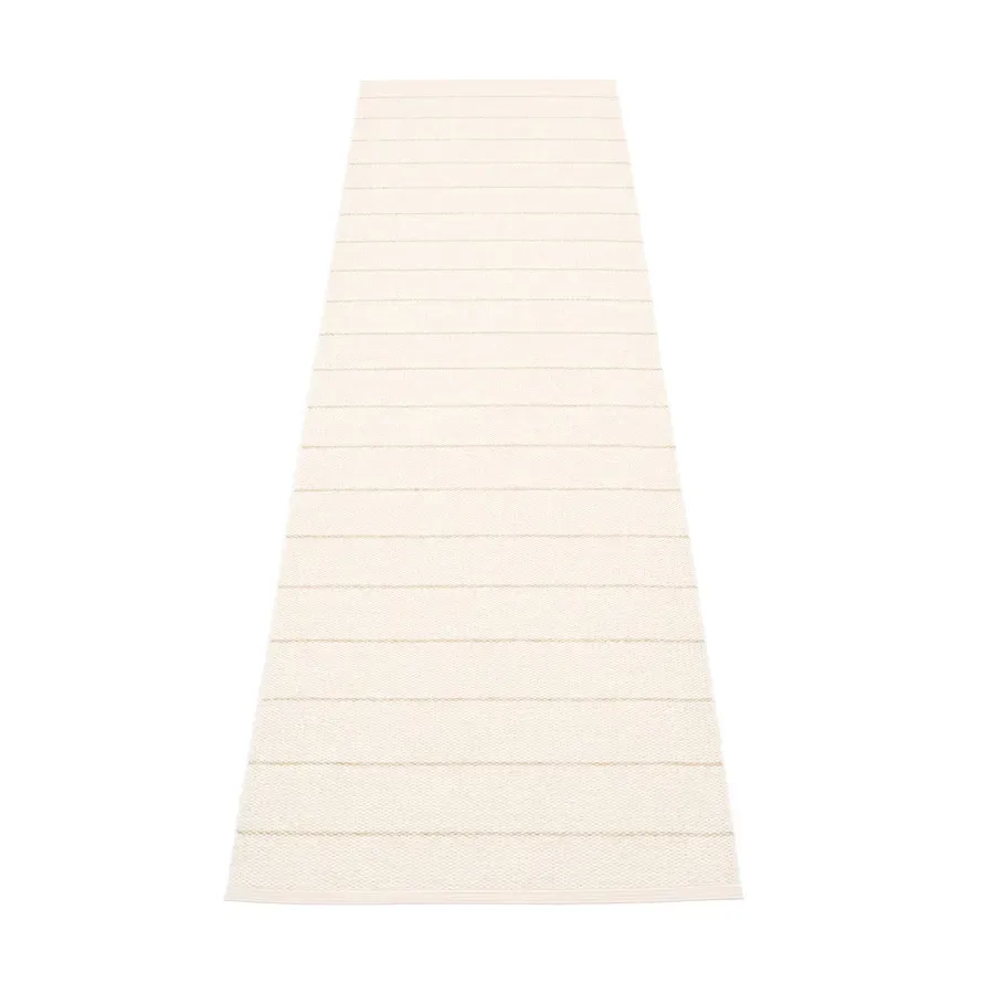 Pappelina Carl gångmatta vanilla/white, 70x350 cm