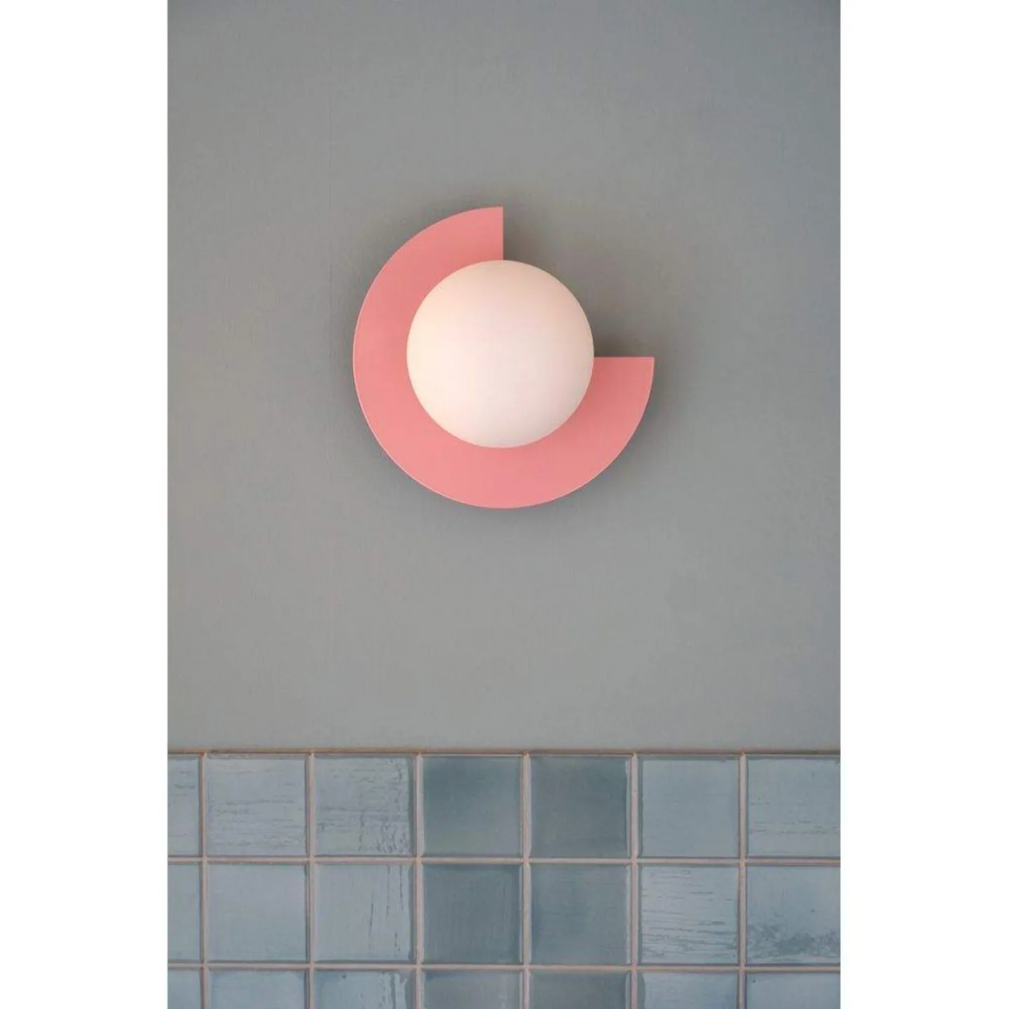 Candy Big Circle 270 L Wandleuchte, pink - Swedish Ninja - Wohnzimmer - Metall