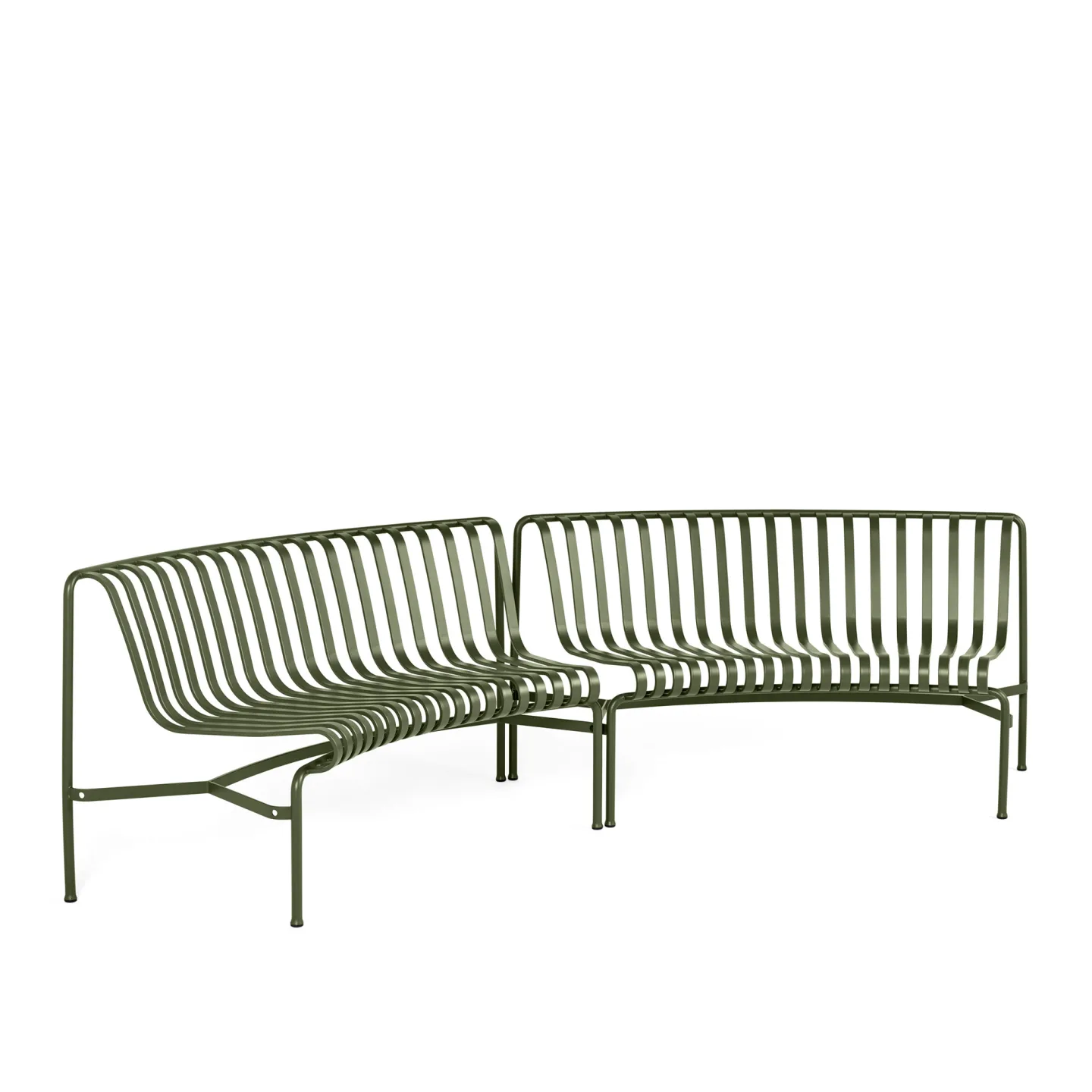 HAY - Palissade Park Dining Bench - Olive In/In - Trädgårdsbänkar - Ronan & Erwan Bouroullec - Grön