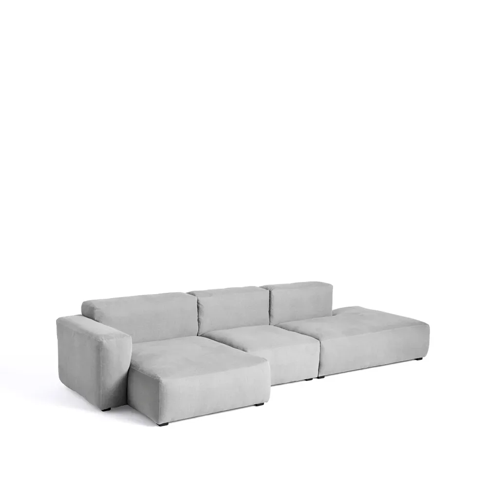 HAY Mags Soft low Modulsofa Stoff Linara 443 Tweed, links
