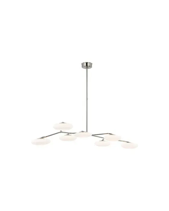 Brindille XL Articulating Linear Chandelier Polished Nickel