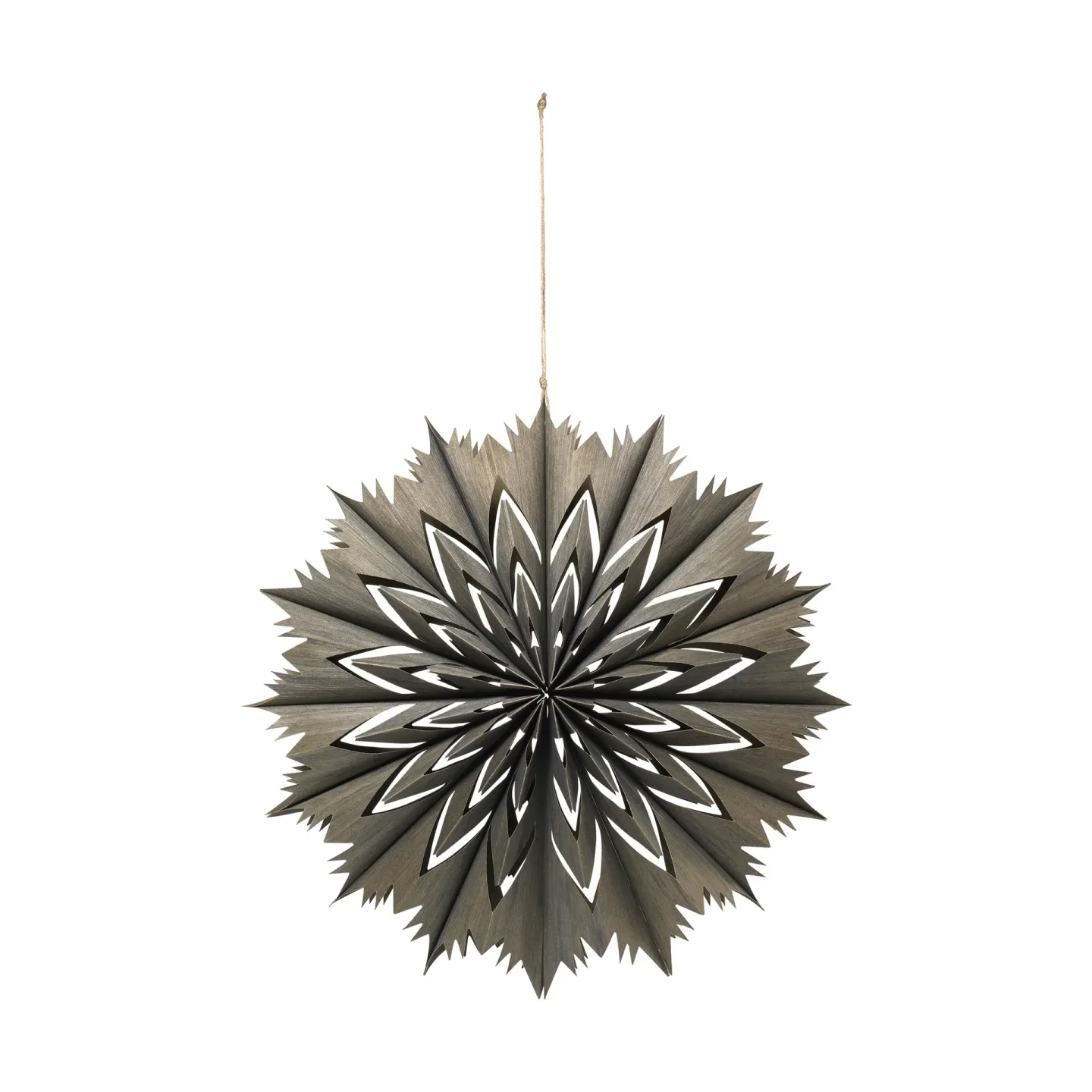 Broste Copenhagen Venja dekorationsstjärna M Ø40 cm Fungi Grey
