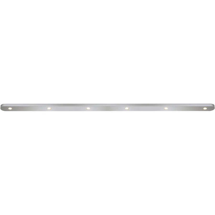 Bopp Deckenlampe Close Silber Aluminium 5 cm 1.5 cm - Farbe: Aluminium eloxiert - LED - Lichtfarbe: Extra warmweiss - Deckenlampe- LED
