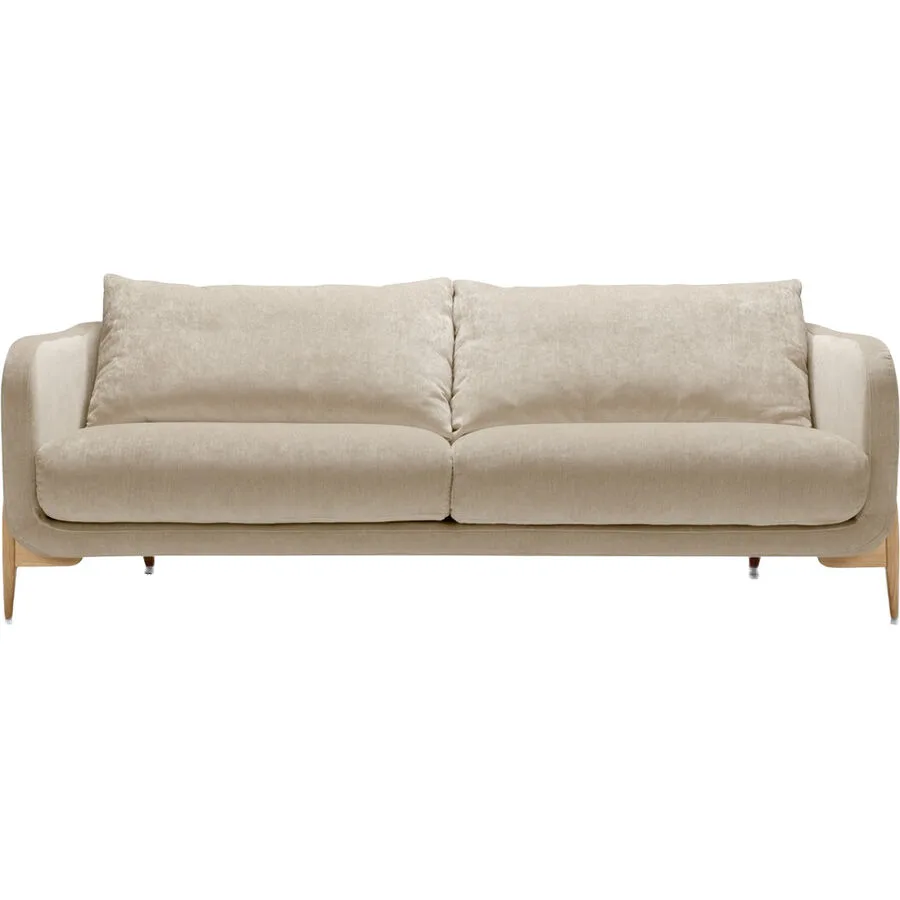 Sofa Leya Ohne Chenillestoff natur B 218 T 92 cm