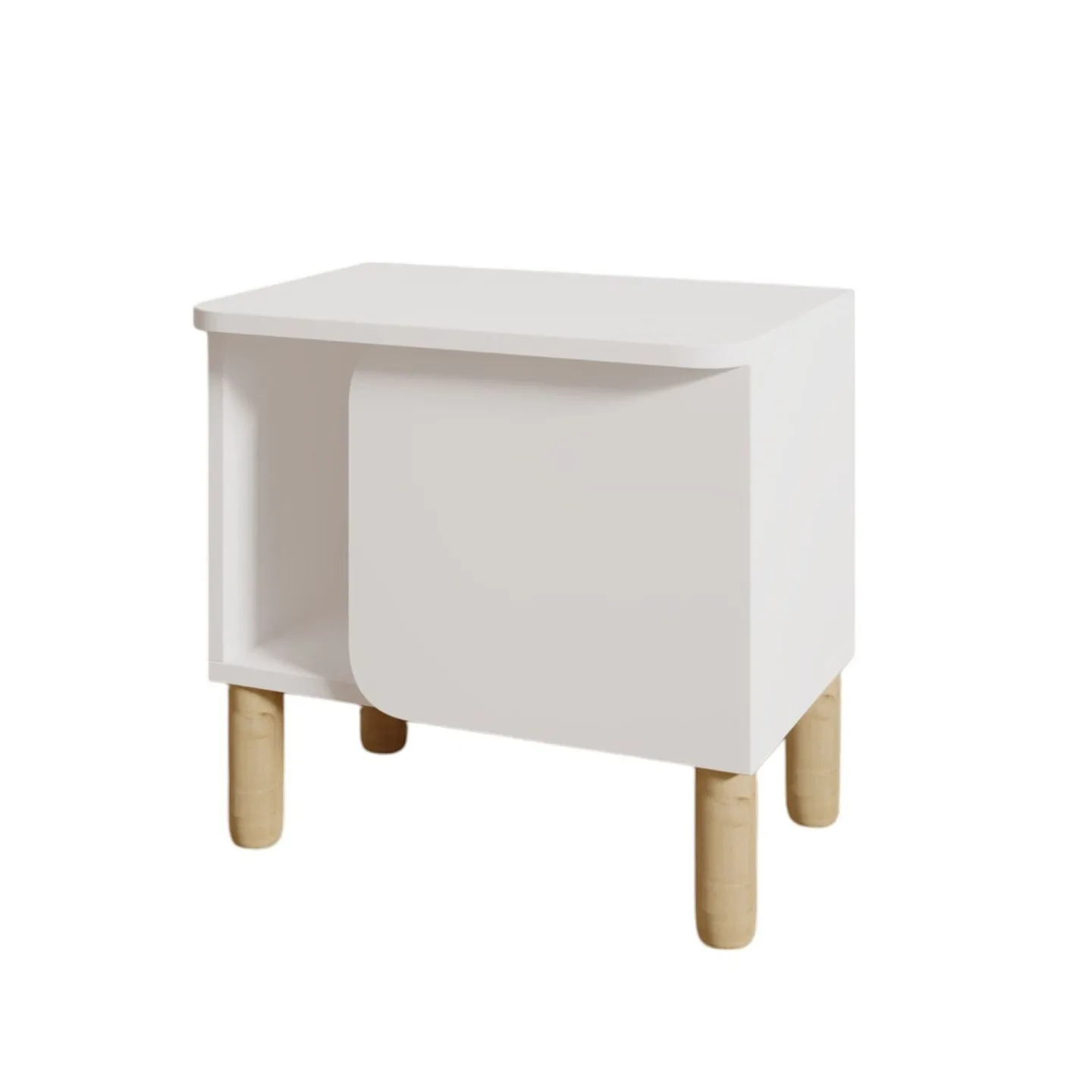 Relento Nattduksbord 50x48,6x30 cm - Vit