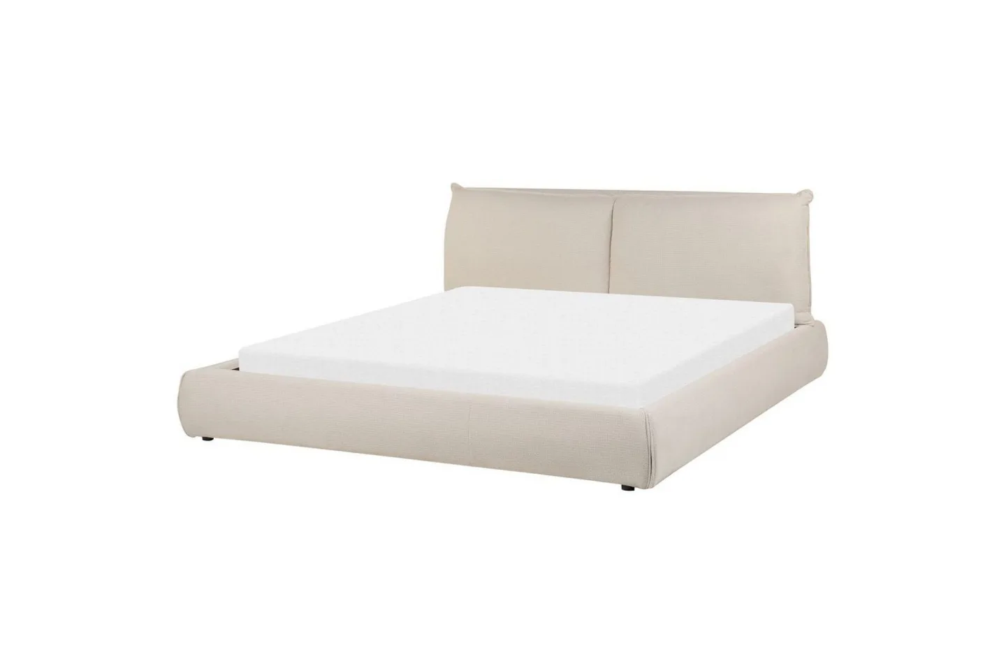 Dubbelsäng Vinay med lamellram Beige, 180x200 cm - Beige, 180x200 cm