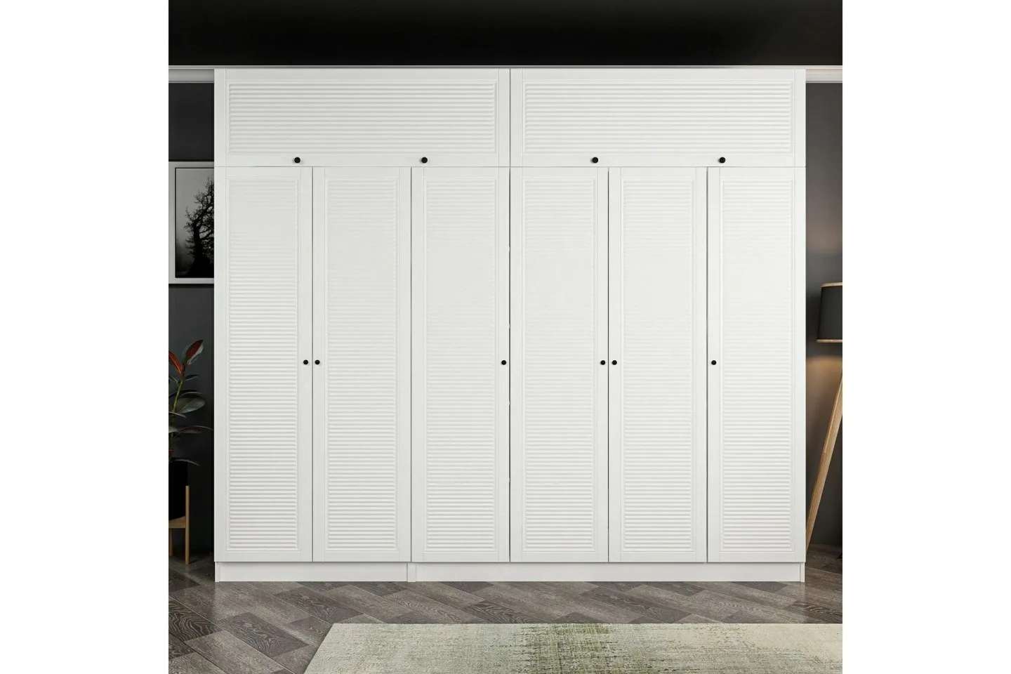 Fruitland Garderob 270 cm - Vit