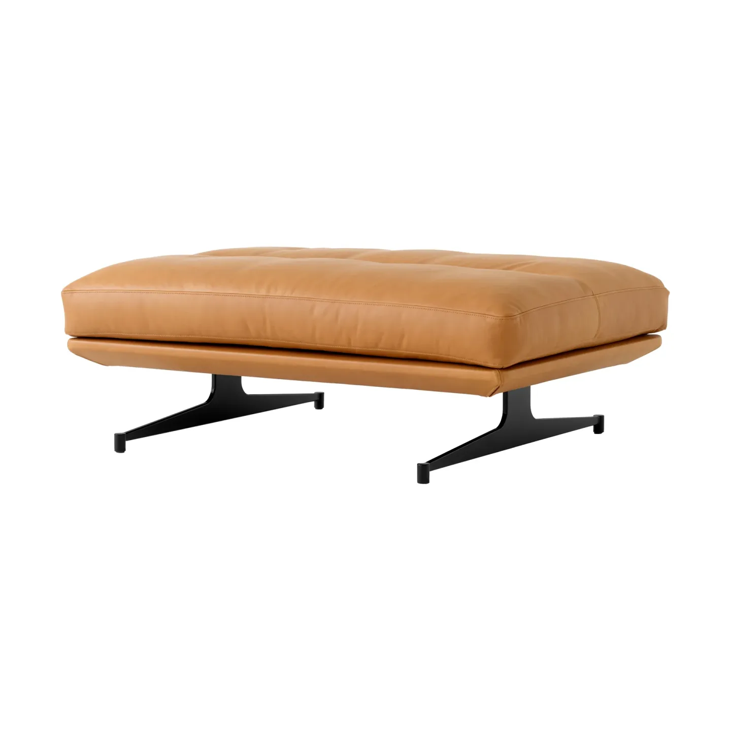 &Tradition Inland AV32 pouf 78x113 cm Noble läder cognac-warm black
