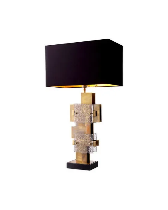 Langham Table Lamp Antique Brass