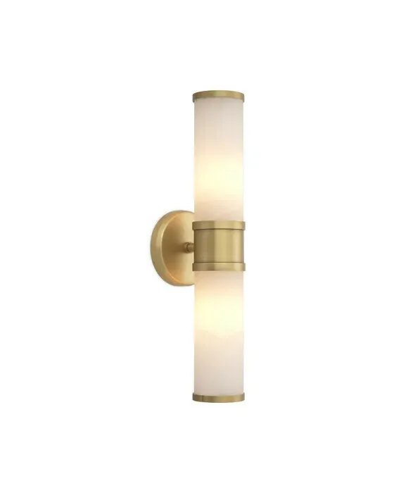 Claridges Double Wall Lamp Antique Brass