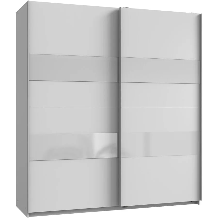 Kleiderschrank Akshay weiss Holzwerkstoff B 180 cm