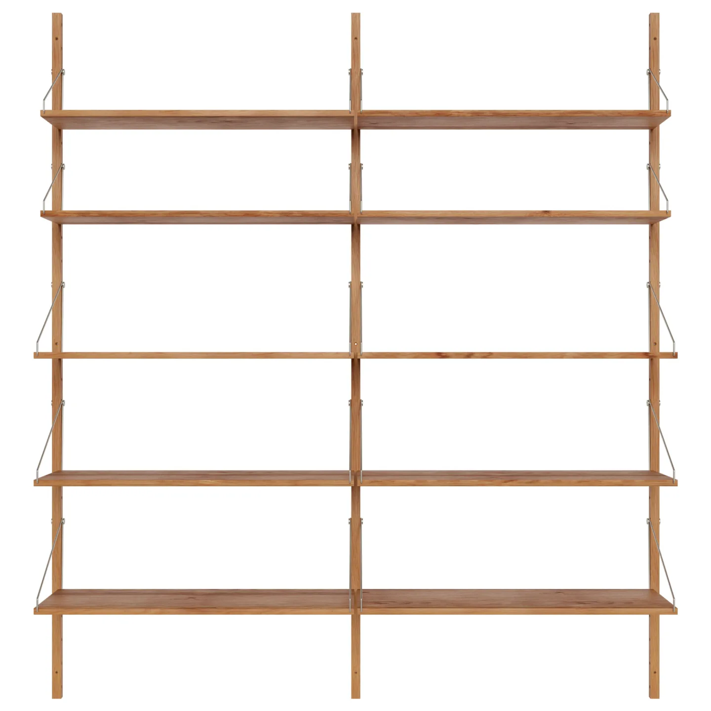 Frama - Shelf Library Double Section hyllsystem 185/80 natural oak - Hyllor & Hyllsystem - Kim Richardt - Brun - Trä