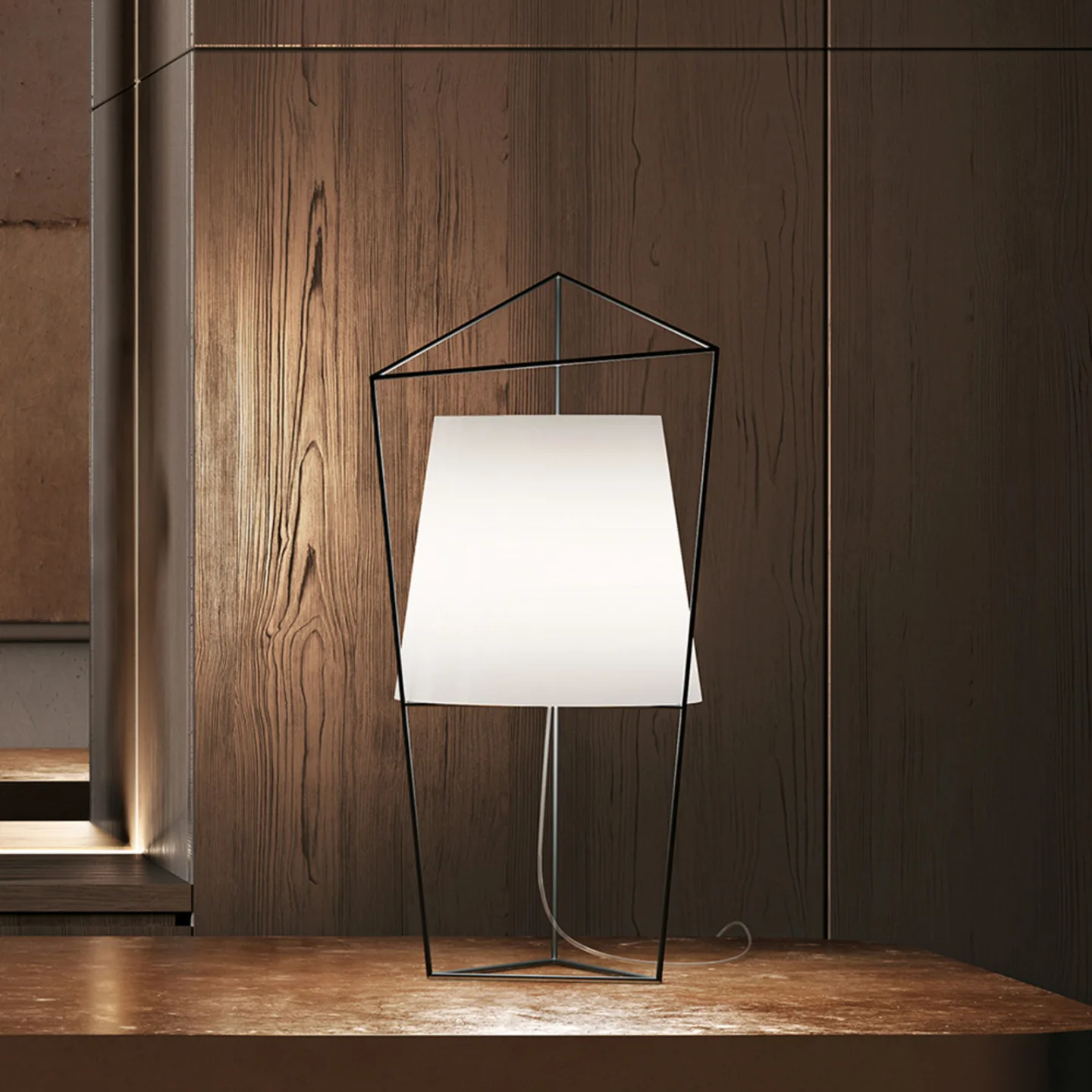 Tatu Tischleuchte Brass - KDLN - Wohnzimmer - Design - Glas - Mit Schirm