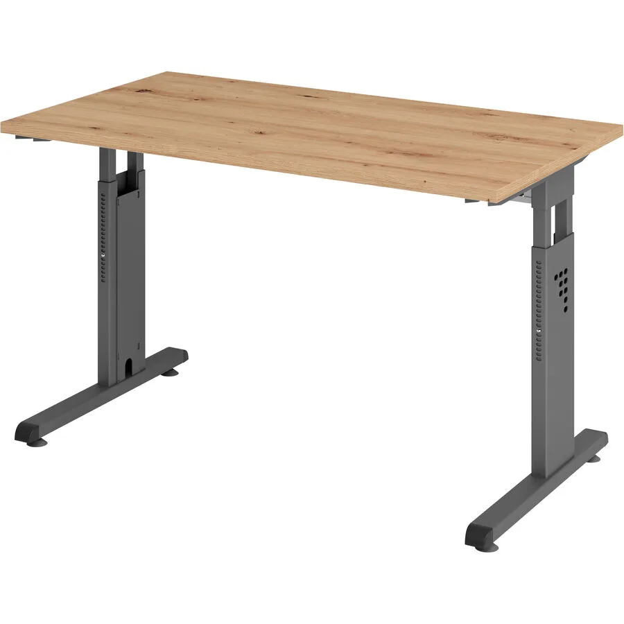 Schreibtisch Office Asteiche Holzwerkstoff B 120 T 67 cm