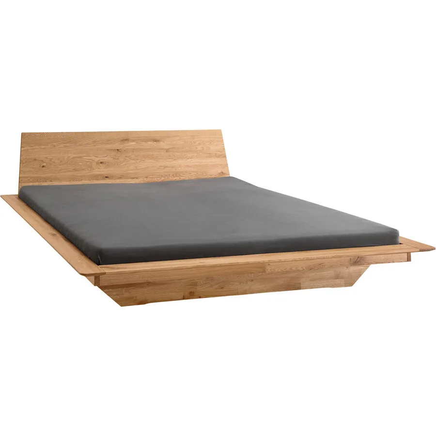 Bett Arron Natur Eiche Massivholz 160 x 200 cm