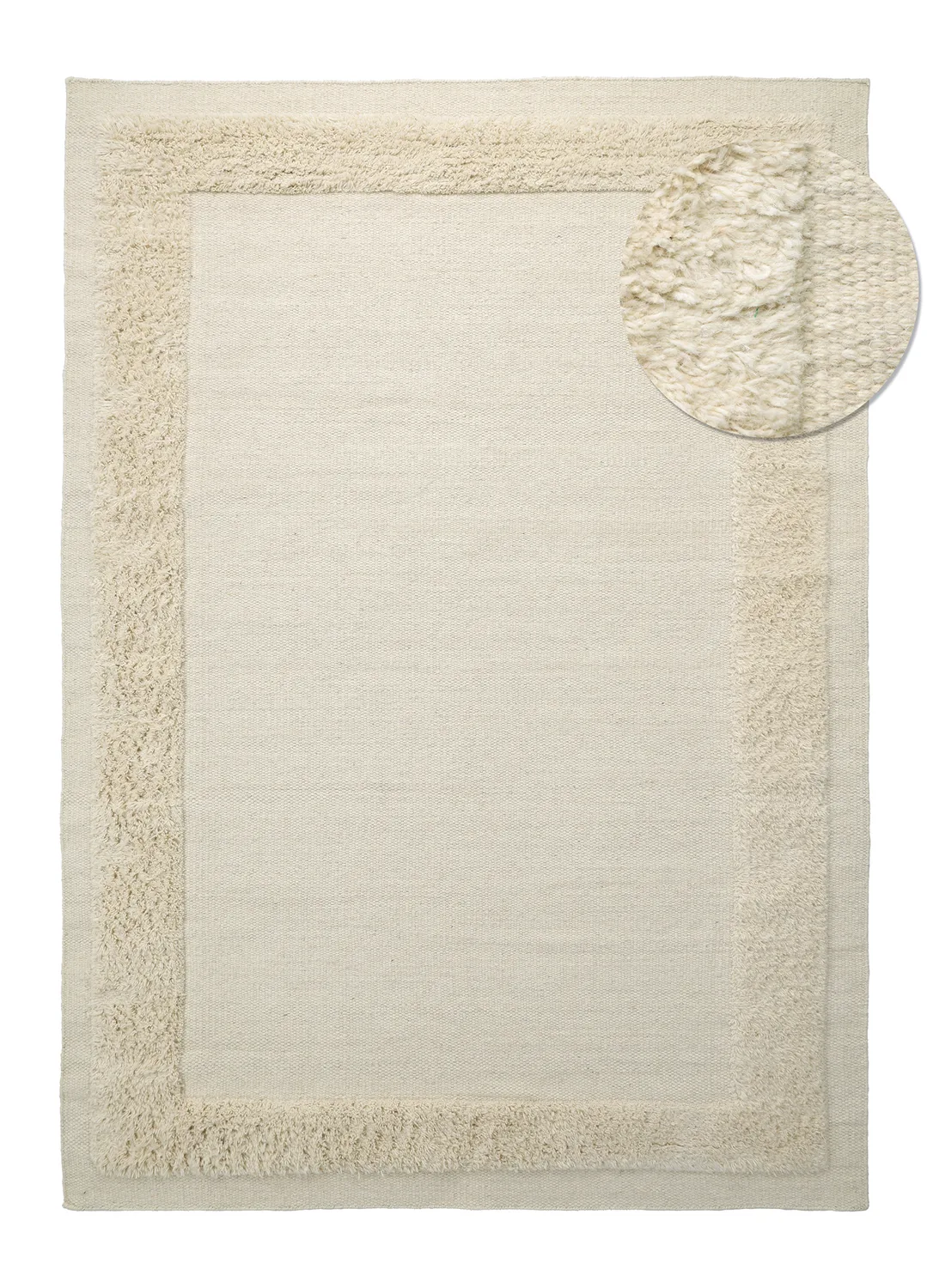 Ullteppe - Beja (krem) (Størrelse: 200 x 290 cm)