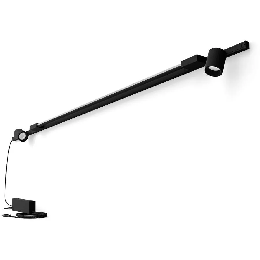 Spot Philips Hue Schwarz Metall 200.4 cm - LED - Lichtfarbe: Extra warmweiss - Helles Neutralweiss - LED Energiesparlampen