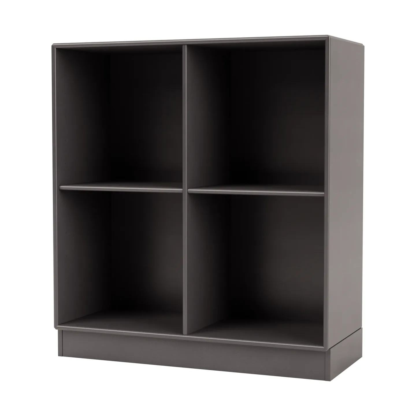 Montana SHOW hylla 69,6x69,6 cm, sockel 7 cm 35-Coffee