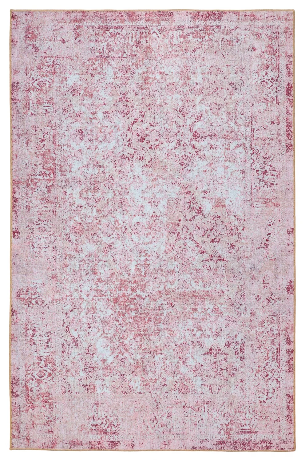 Flatvävd Matta - Denizli (rosa) (Storlek: 230 x 340 cm)