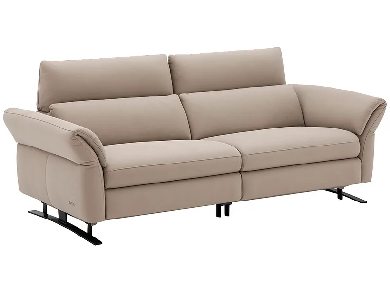 3er Sofa CAMPO DE FIORI OMEGA Echtleder taupe
