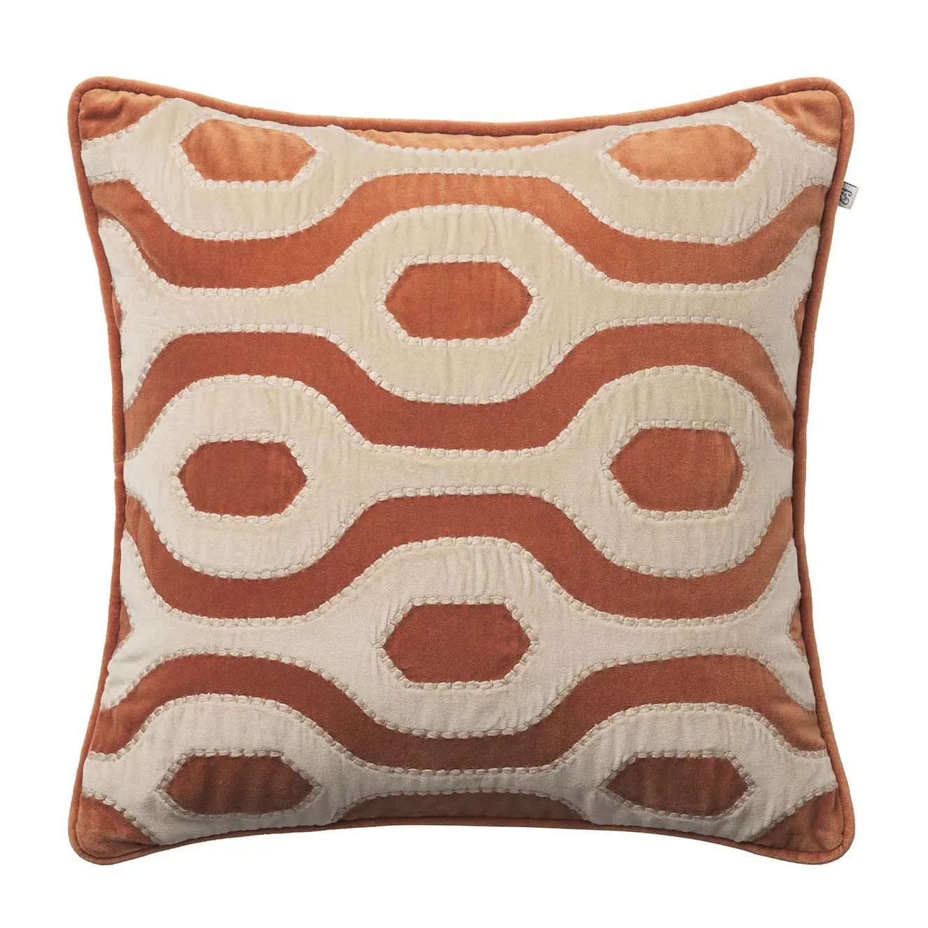 Chhatwal & Jonsson Varanasi kuddfodral 50x50 cm Terracotta-tan