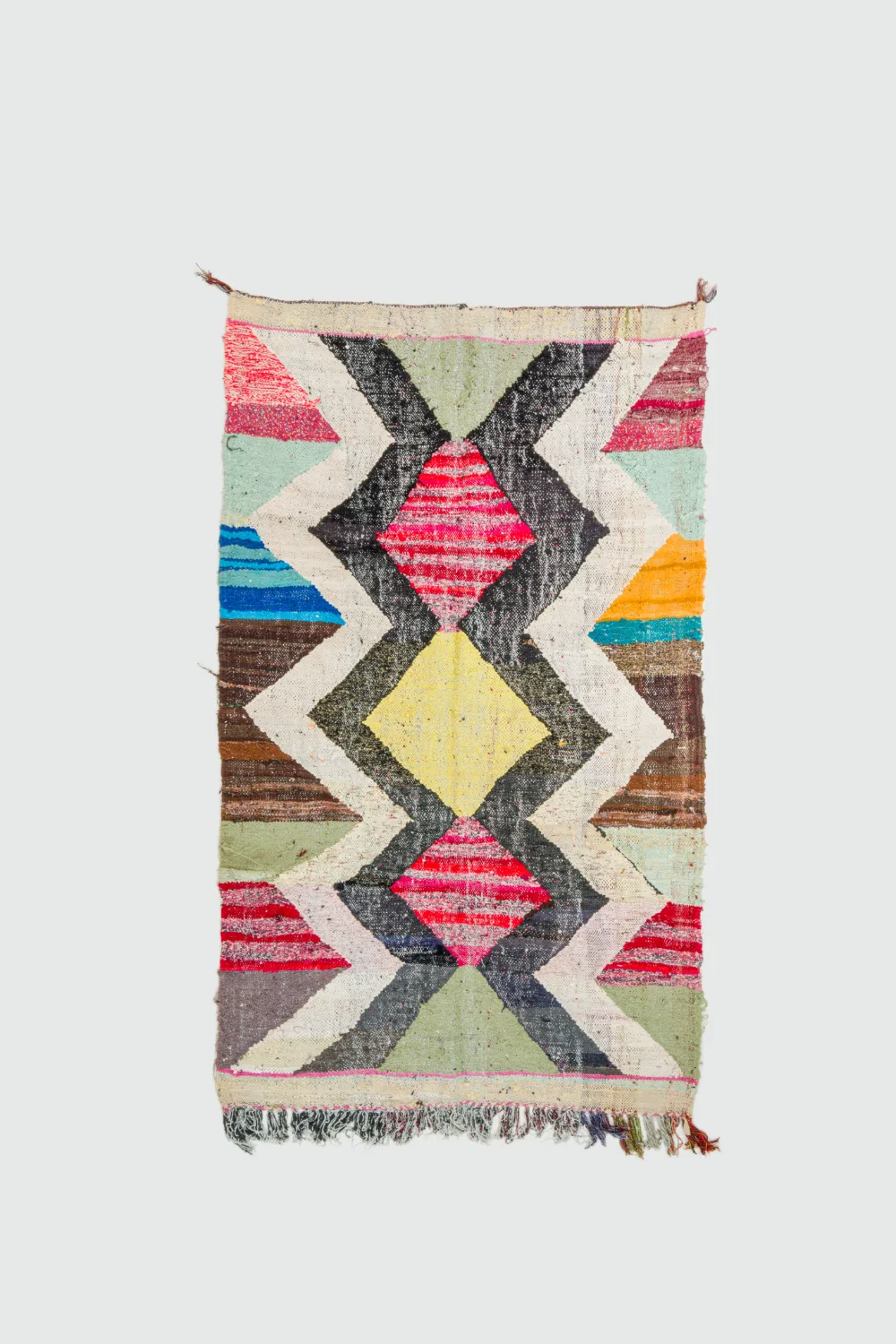 Marokkansk Boucherouite-teppe 135 x 230 cm (Størrelse: 135 x 230 cm)