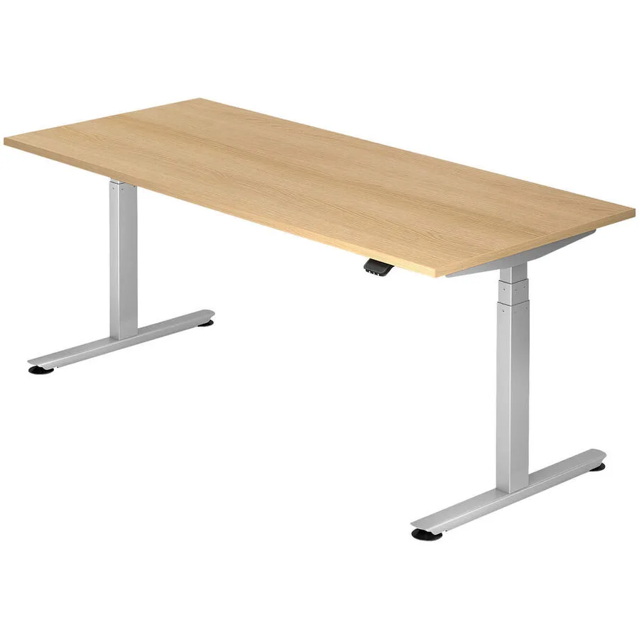 Schreibtisch Altena Eiche Dekor Holzwerkstoff Höhenverstellbar B 180 T 80 cm