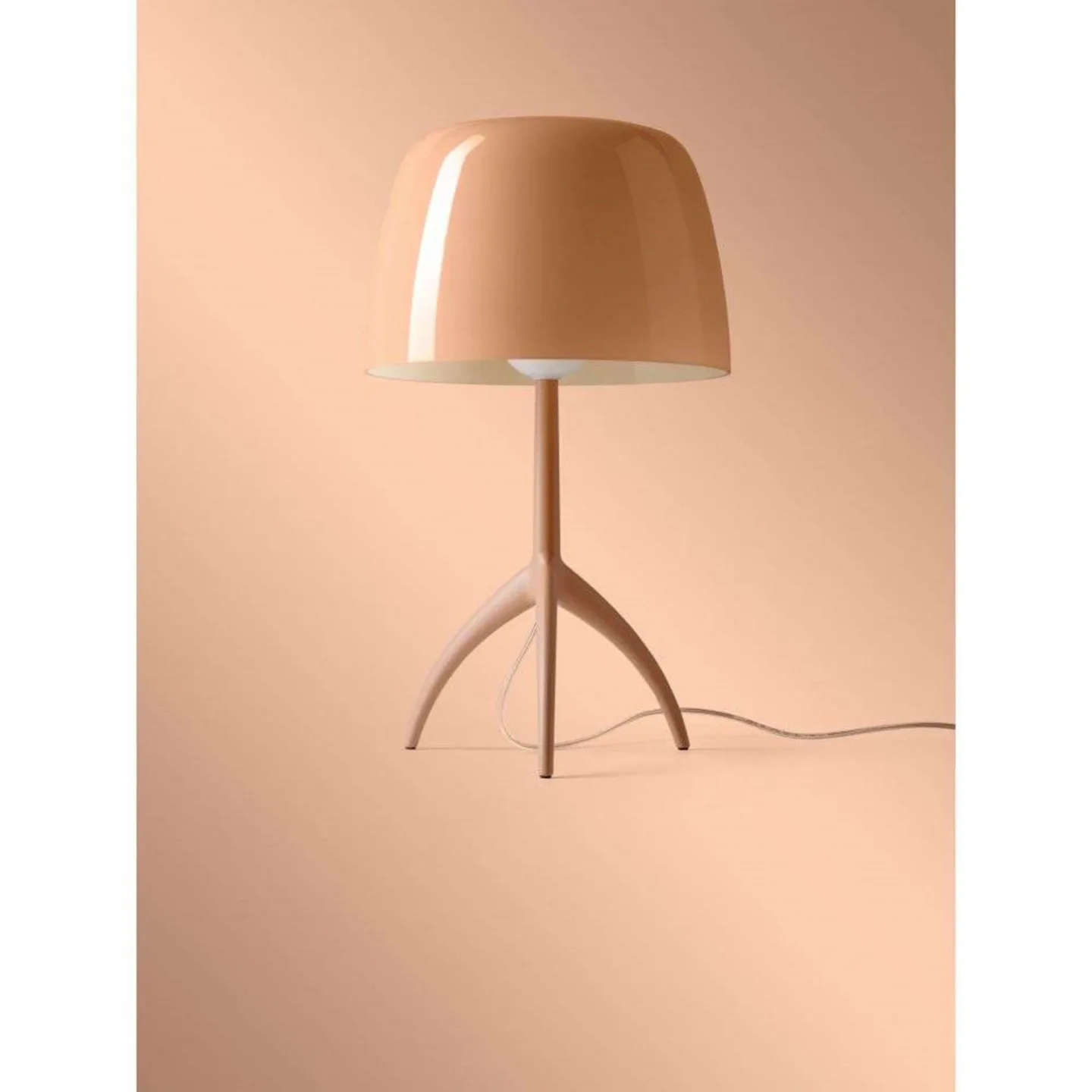 Lumiere Grande Tischleuchte, cipria beige, 45 cm - Foscarini - Wohnzimmer - Aluminium