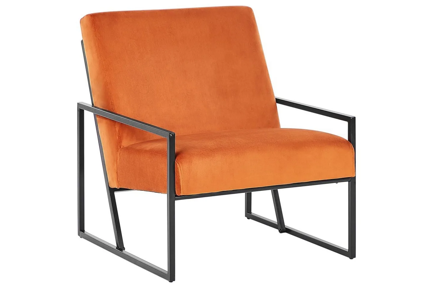 Fåtölj Delary - Orange, svart