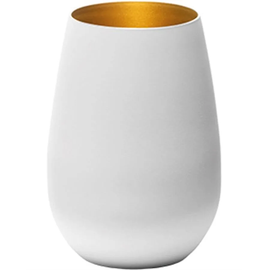 Diverse Becher Elements weiss/gold Glas H 12 cm 0.465 l 6 Stk