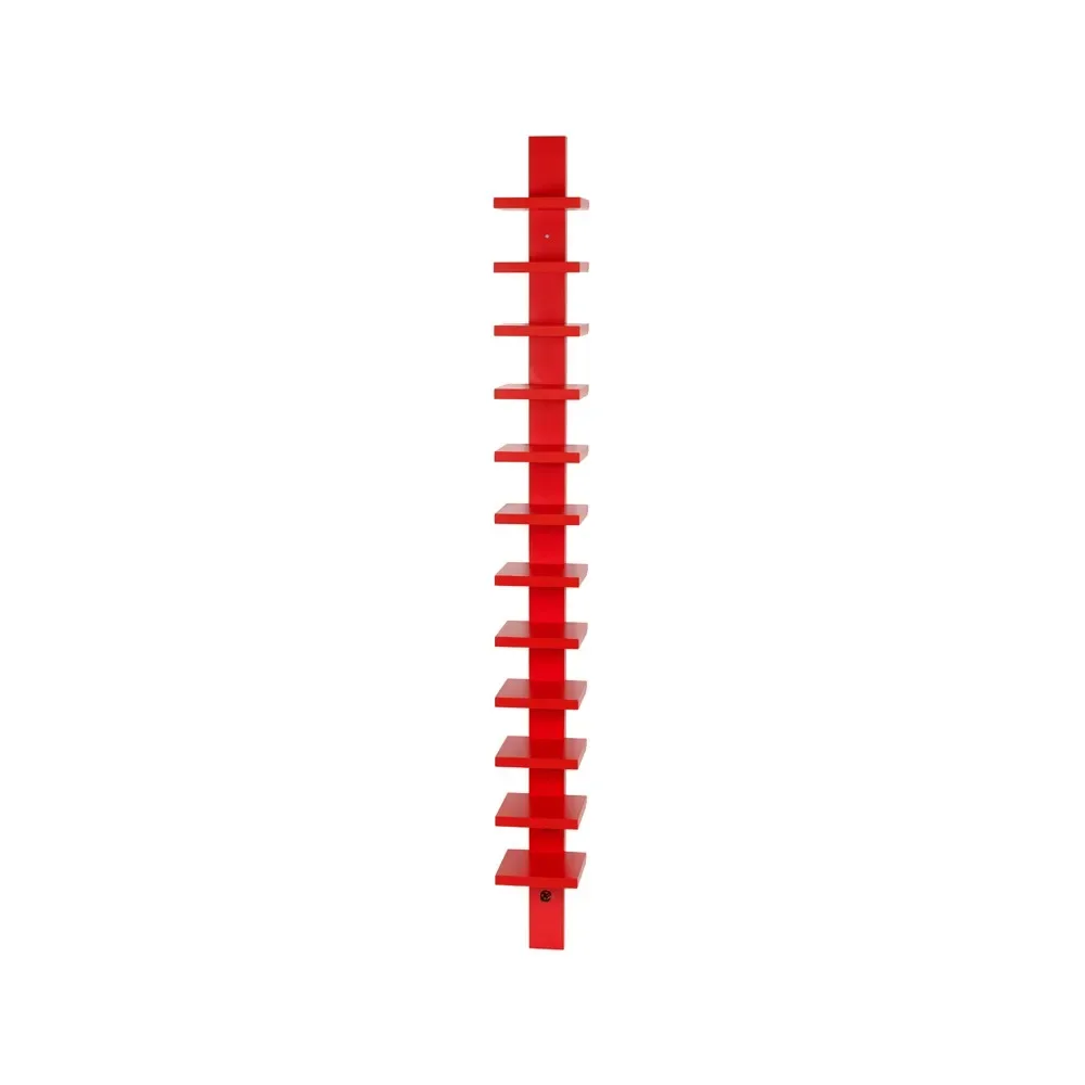 Källemo Pilaster vägghylla Röd betsad