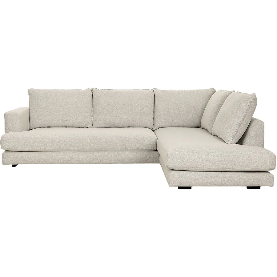 Ecksofa Harper Weiss Stoff 274 cm 196 cm
