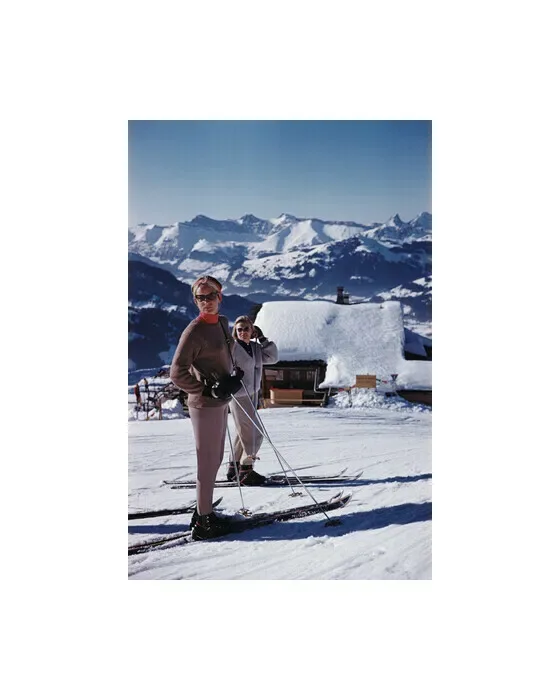 Skiers in Gstaad
