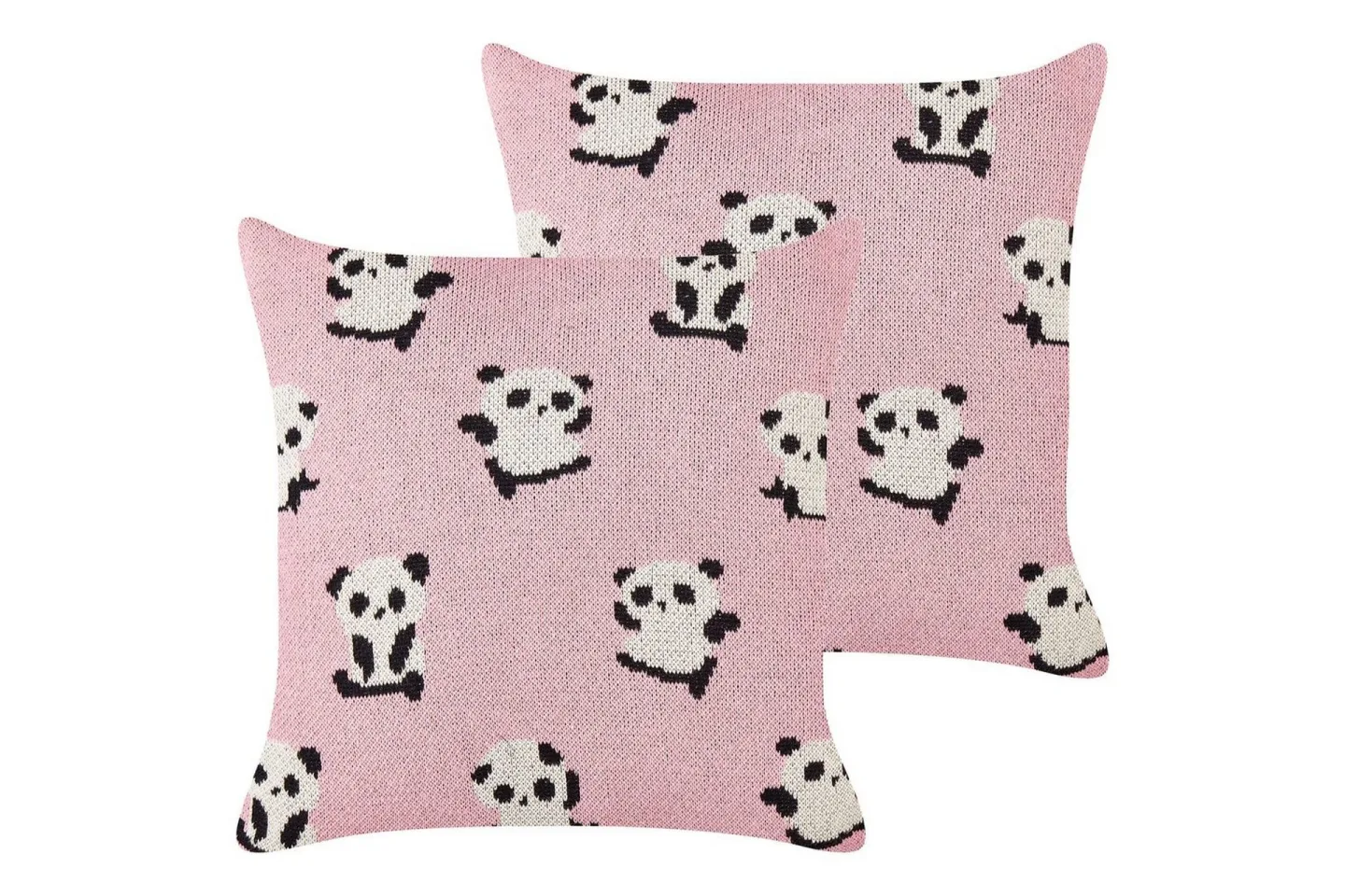 Prydnadskuddar Talokan set om 2 Rosa/svart/vit - Rosa/svart/vit