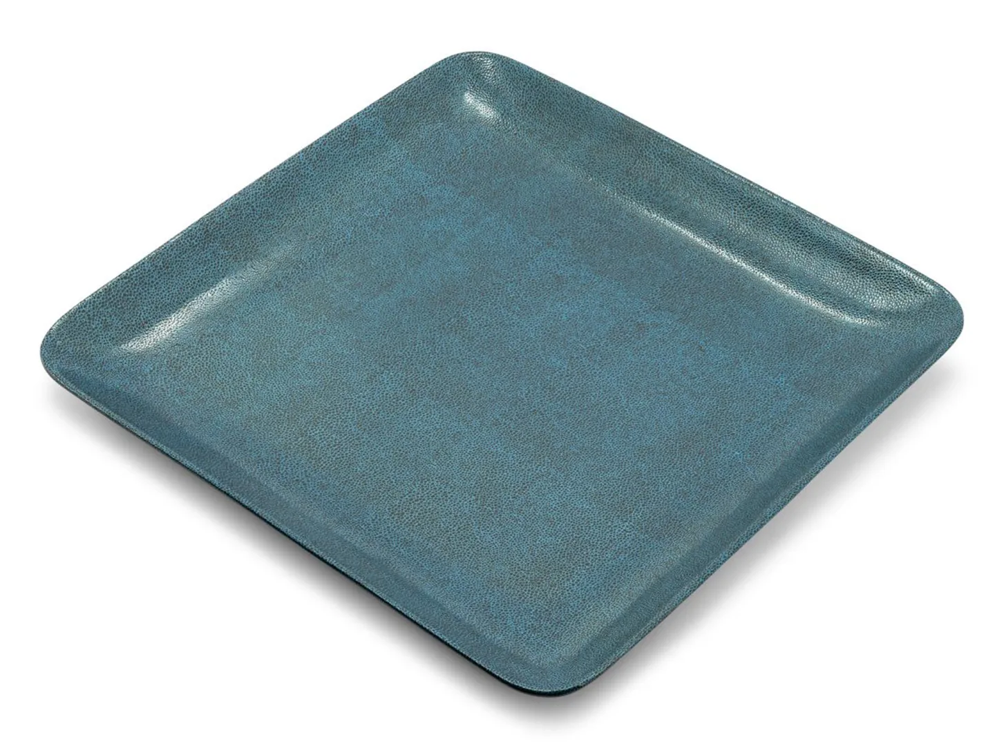 Abhika Platte Porzellan Blau B: 42 cm | Schubiger Möbel