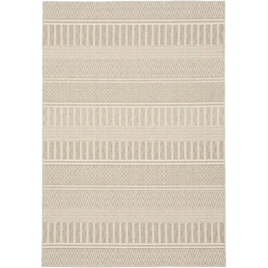 Outdoor-Teppich Alya natur Einfarbig Polypropylen 170 x 120 cm