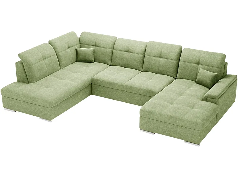 Ecksofa BRUNO Stoff olivgrün