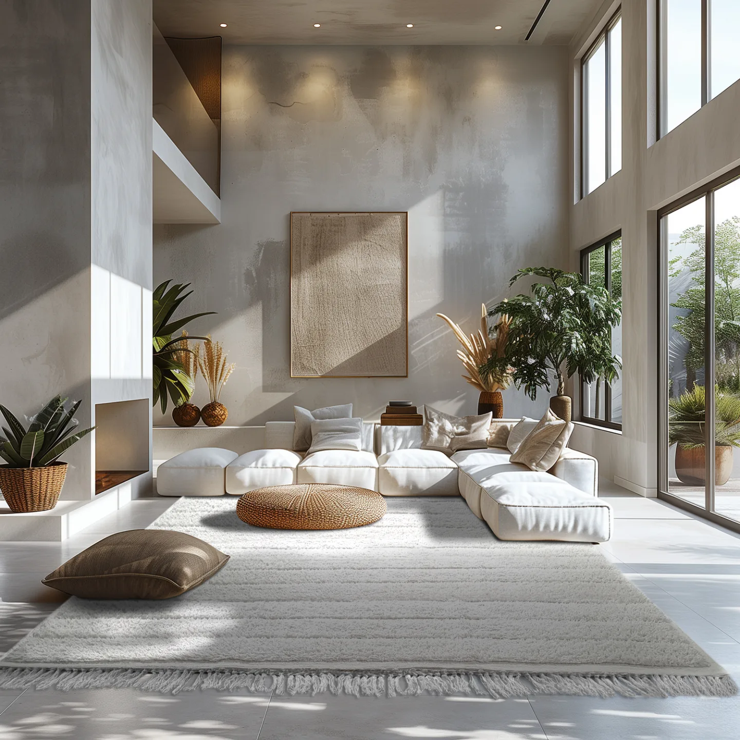 Ryetepper - Willow Natural Cotton Shaggy (offwhite) (Størrelse: 200 x 290 cm)