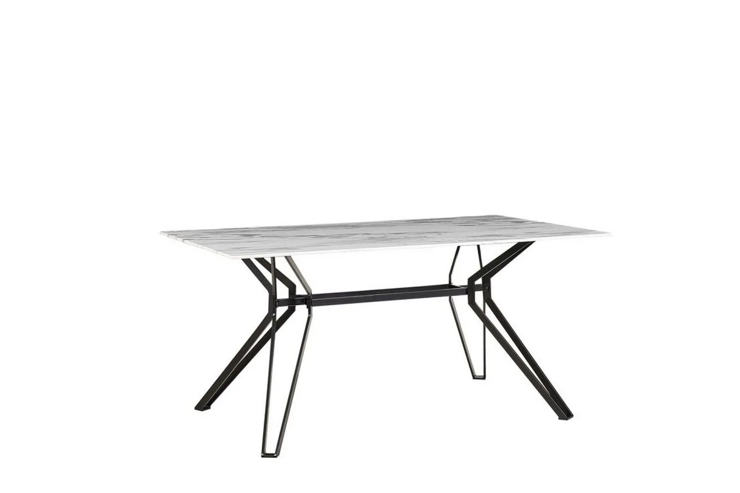 Ballina Matbord 160 cm - Vit/Svart