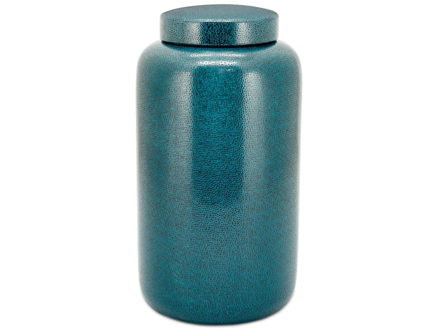 Abhika Gefäss Porzellan Blau H: 30 cm | Schubiger Möbel