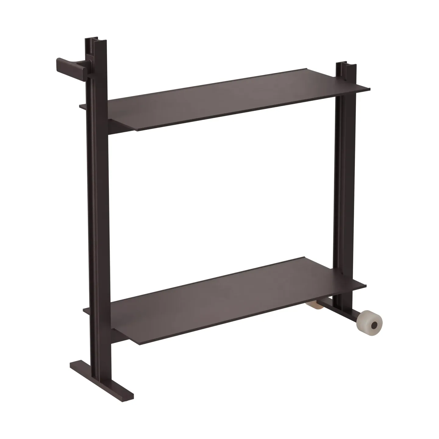 Museum Museum Trolley Servierwagen Dunkelbraun, 74,5x77,5x24 cm